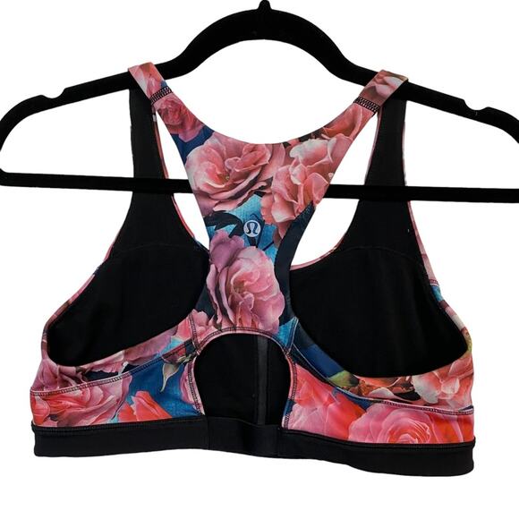 Lululemon Top Speed Secret Garden Sports Bra Size 8 - Picture 8 of 8